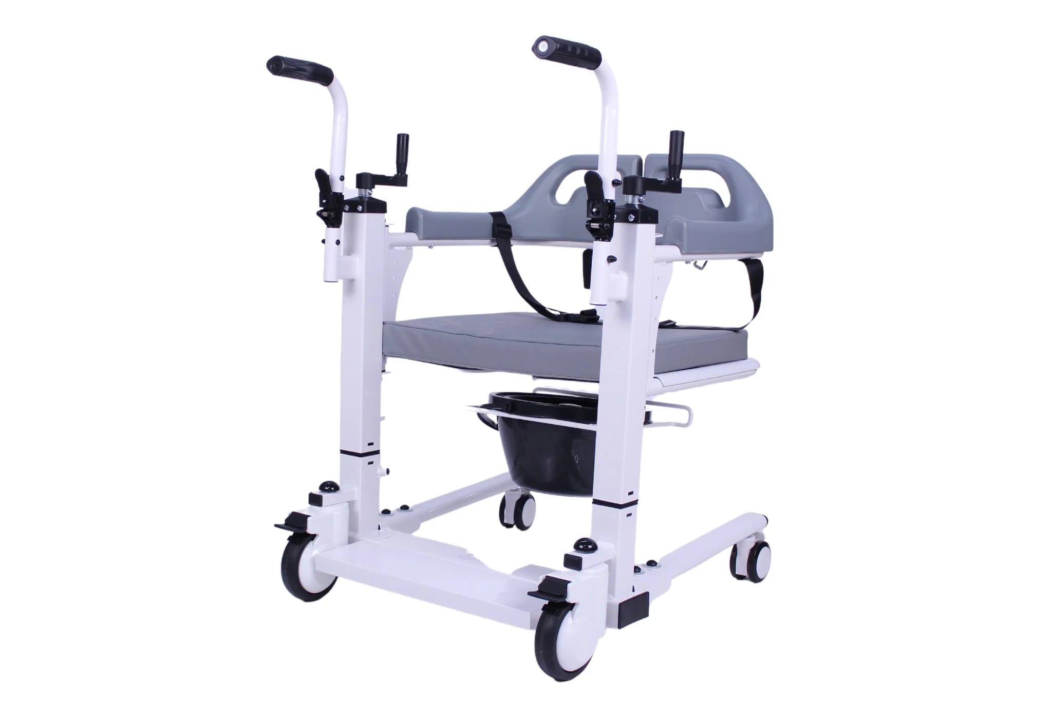 Manual Transfer Wheelchair for Toileting and Mobility Assistance