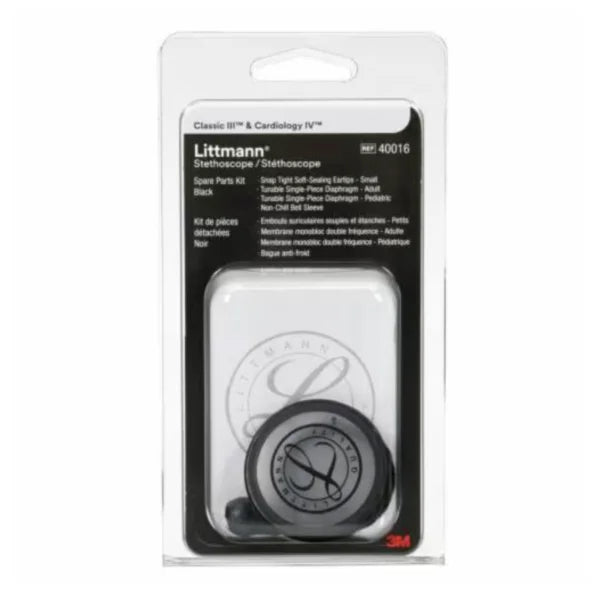3M™ Littmann® Classic III/Cardiology IV/CORE Digital Stethoscopes Spare Parts Kit – Black