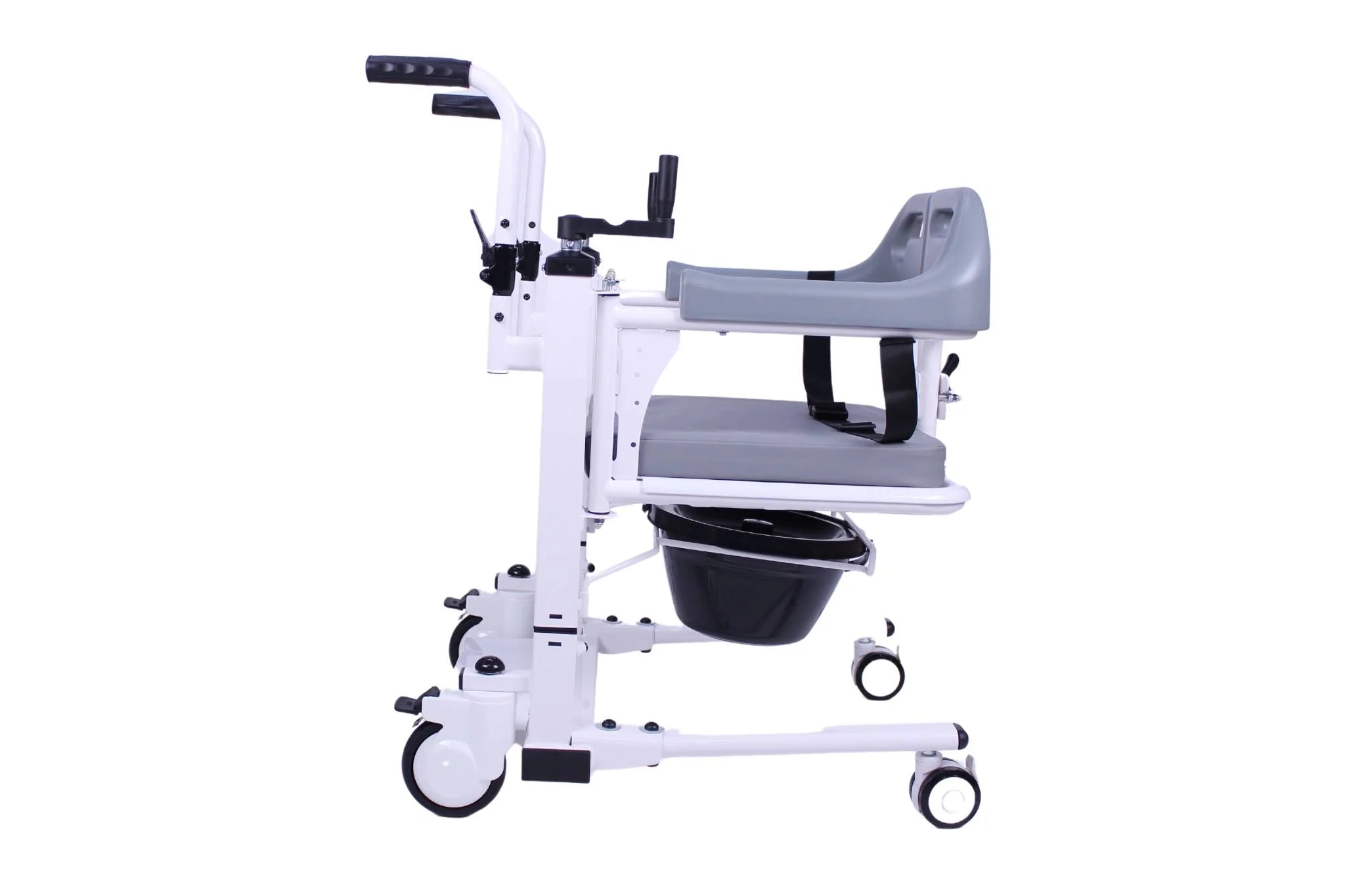 Manual Transfer Wheelchair for Toileting and Mobility Assistance