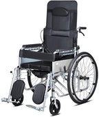 Reclining Wheelchair with Headrest, Footrest