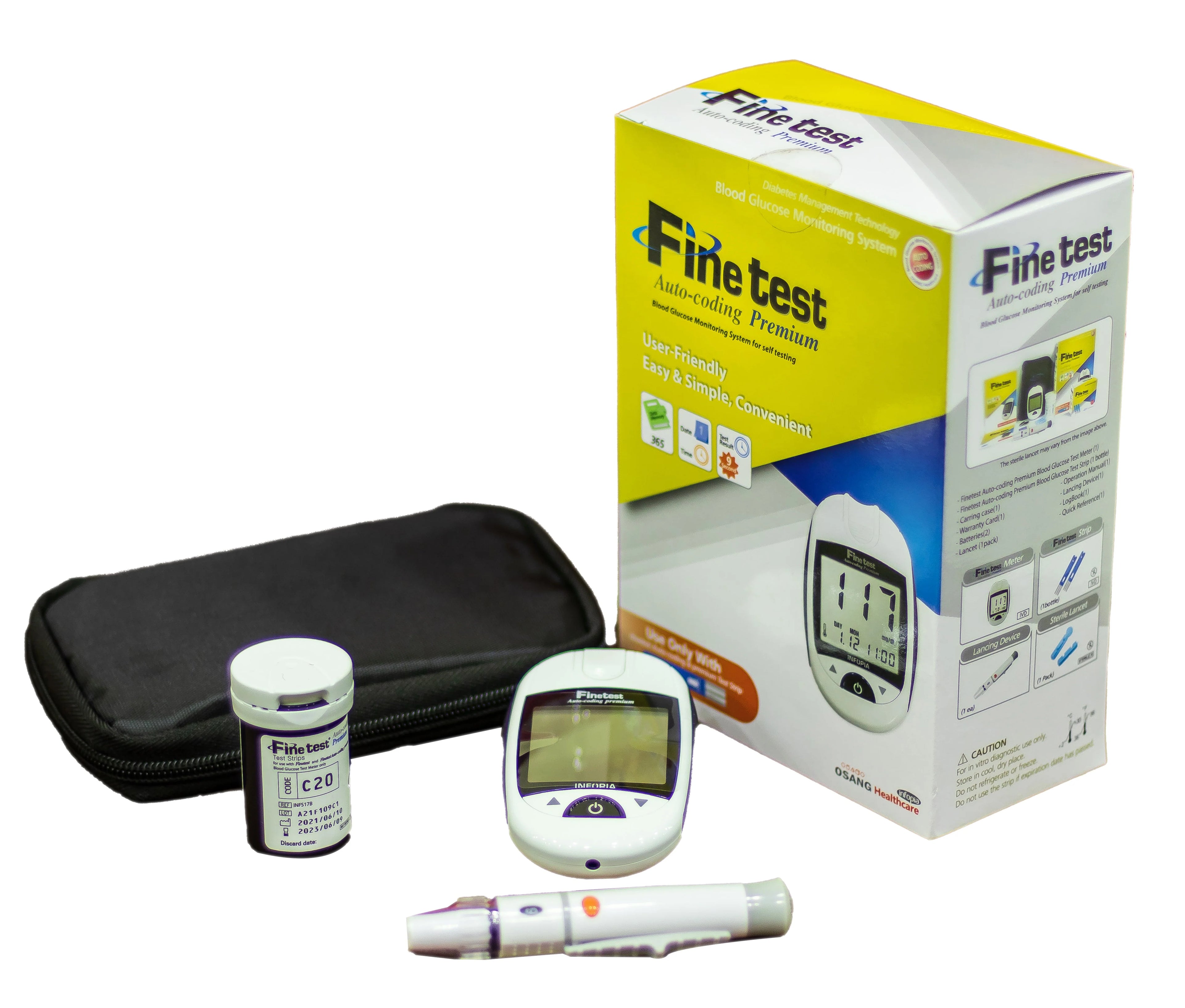 Infopia Fine Test blood Glucose Monitor