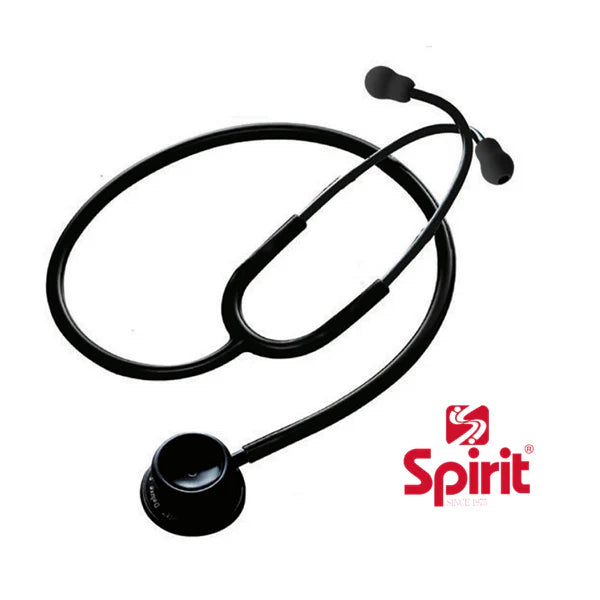 SPIRIT | Classic Deluxe Dual Head Stethoscope - Black Edition