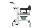Electric patient transfer commode wheelchair with mouse controller