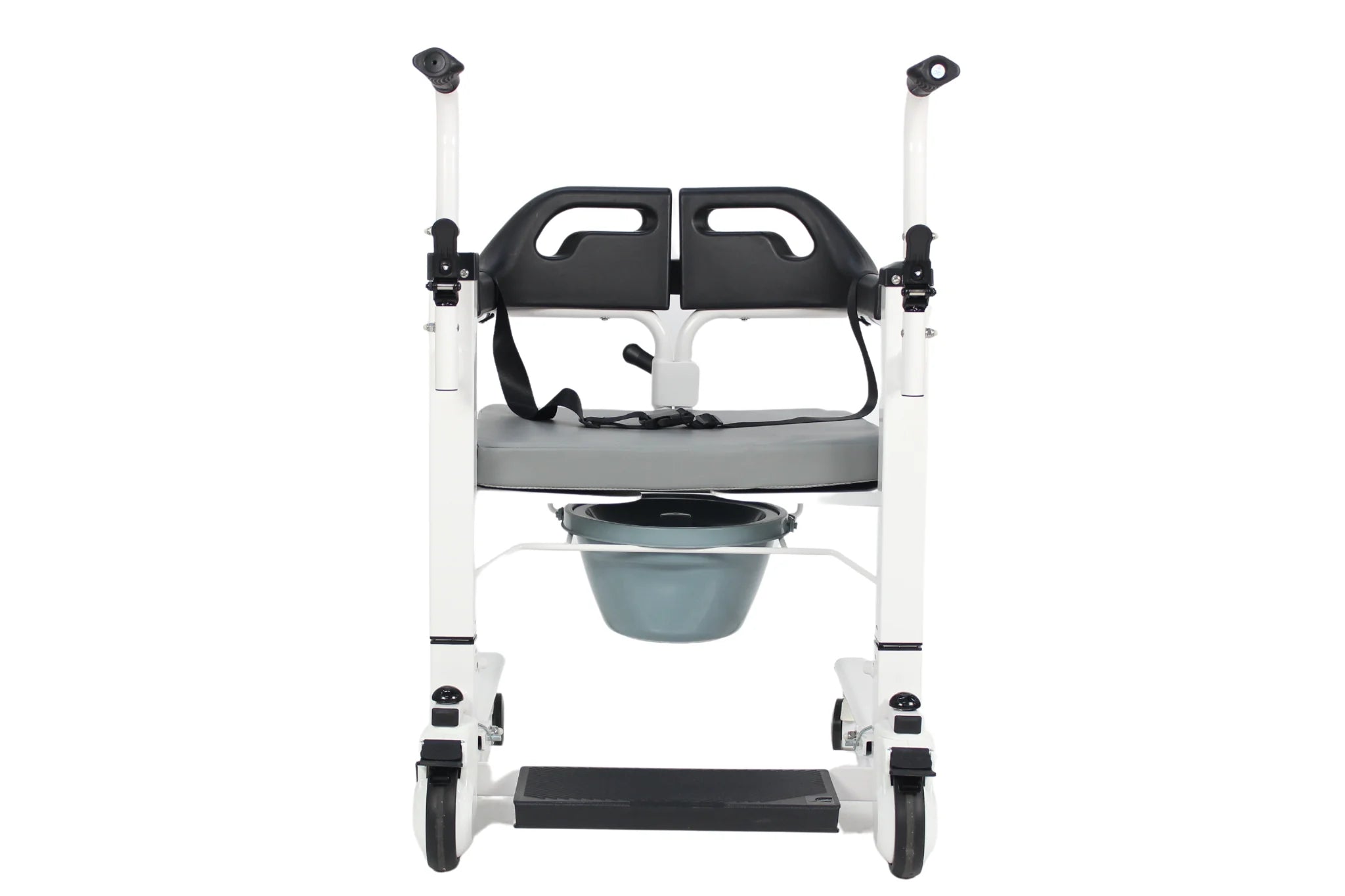 Electric patient transfer commode wheelchair with mouse controller